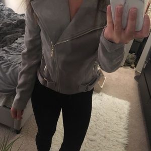 Grey Suede Jacket